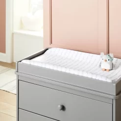 Plush Changing Pad Cover I Love You Script - Gray/White - Cloud Island™