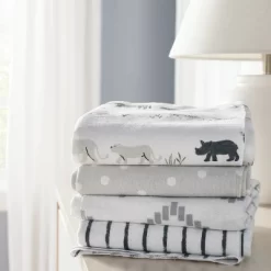 Flannel Baby Blanket - Cloud Island™ Two By Two Animals - 4pk