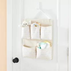 Wall Hanging Storage With Slub Stitching - Cream - Cloud Island™
