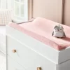 Velvet Polyester Spandex Changing Pad Cover - Pink - Cloud Island™