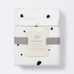 Fitted Crib Sheet Scatter Dot - Cloud Island™ - Black/Cream -Cloud Island Shop GUEST 8ef1ebcb 32b2 45d3 acd5 464544b785b8
