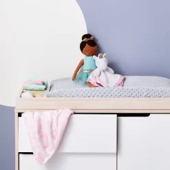 Plush Changing Pad Cover Birch - Cloud Island™ - Gray