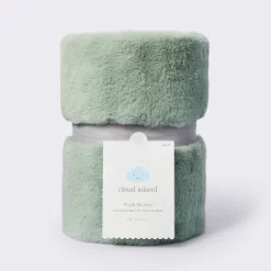 Solid Satin Edge Plush Blanket - Green - Cloud Island™ -Cloud Island Shop GUEST 9c42ab8d de2b 4a01 9fb6 c37519399c30