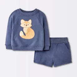 Baby Boys' 2pc Fox Applique Sweatshirt & Shorts Set - Cloud Island™ Navy Blue 9 Baby Boys' 2pc Fox Applique Sweatshirt & Shorts Set - Cloud Island™ Navy Blue -Cloud Island Shop GUEST 9cdde992 3628 4450 800b 796e5b61a0da