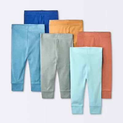 Baby 6pk Basic Pants - Cloud Island™ Orange 5 Baby 6pk Basic Pants - Cloud Island™ Orange - Image 3