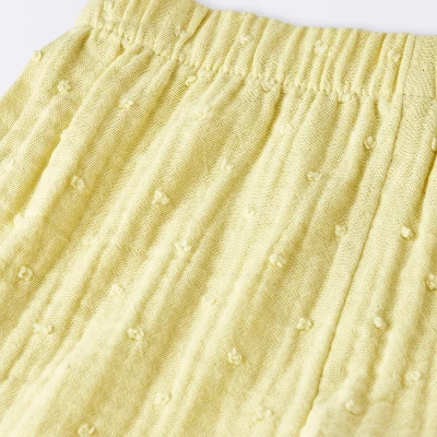 Baby Girls' Swiss Dot Tank Top & Shorts Set - Cloud Island™ Yellow 4 Baby Girls' Swiss Dot Tank Top & Shorts Set - Cloud Island™ Yellow - Image 2