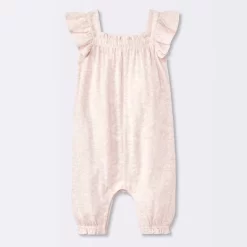 Baby Girls' Floral Modal Jersey Long Legged Romper - Cloud Island™ Pink -Cloud Island Shop GUEST a8097ffe ca89 4781 a8f2 7f3b95099679