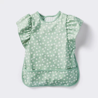 Short Sleeve Bib - Floral Ruffle - Cloud Island™ 6 Short Sleeve Bib - Floral Ruffle - Cloud Island™ - Image 4