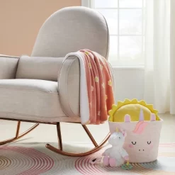 Coiled Rope Medium Round Storage Decorative Basket - Unicorn - Cloud Island™