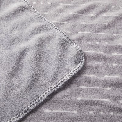 Plush Baby Blanket - Gray Arrows - Cloud Island™ 4 Plush Baby Blanket - Gray Arrows - Cloud Island™ - Image 2