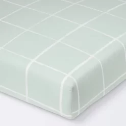 Fitted Crib Sheet - Cloud Island™ Mint Windowpane -Cloud Island Shop GUEST b280bd5a 8c70 4832 9f44 14928cc5a254