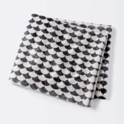 Black And White Scallop Halloween Baby Blanket - Cloud Island™ -Cloud Island Shop GUEST b6196b8a 7361 49a6 af68 c497e7eac761