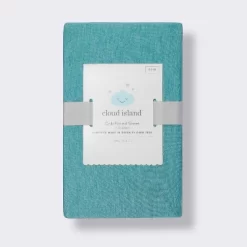 Polyester Rayon Fitted Crib Sheet - Teal - Cloud Island™ -Cloud Island Shop GUEST bf1bd037 e245 47ed 900c f8e99a8486e0