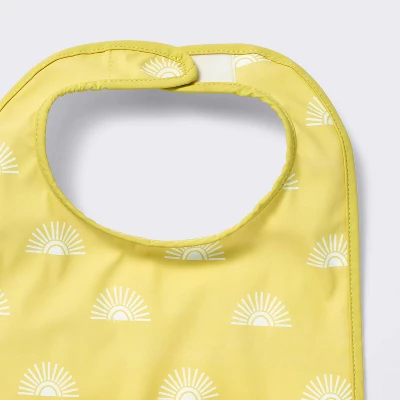 Water-Resistant Bibs - 3pk - Suns/Stripe - Cloud Island™ 4 Water-Resistant Bibs - 3pk - Suns/Stripe - Cloud Island™ - Image 2