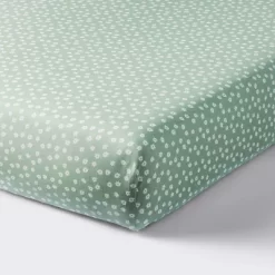 Cotton Fitted Crib Sheet - Daisies Green - Cloud Island™ -Cloud Island Shop GUEST bfab0613 878e 48b6 847d 47c25ef9e680