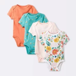 Baby Girls' 4pk Short Sleeve Bodysuit - Cloud Island™ Floral 9 Baby Girls' 4pk Short Sleeve Bodysuit - Cloud Island™ Floral -Cloud Island Shop GUEST c0bc6d65 3789 4611 af34 6d89bf2e36bd