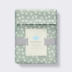 Cotton Fitted Crib Sheet - Daisies Green - Cloud Island™ -Cloud Island Shop GUEST c48cac45 5d36 49a2 bd33 86b2f37ad7eb