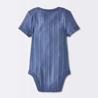 Baby Boys' 4pk Bear Short Sleeve Bodysuits - Cloud Island™ Ivory/Blue/Green 3 Baby Boys' 4pk Bear Short Sleeve Bodysuits - Cloud Island™ Ivory/Blue/Green