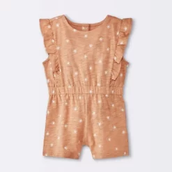 Baby Girls' Sun Stamps Printed Ruffle Romper - Cloud Island™ Tan 9 Baby Girls' Sun Stamps Printed Ruffle Romper - Cloud Island™ Tan -Cloud Island Shop GUEST d352768e 43f2 4e55 850a ec4cb21e5f91
