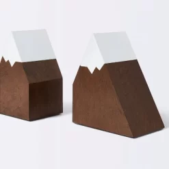 Mountain Peak Bookends - Cloud Island™ Brown -Cloud Island Shop GUEST d9b64009 8b3d 4210 863b 426c275a06a4