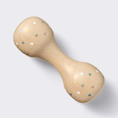 Wooden Baby Rattle - Dots - Cloud Island™ 5 Wooden Baby Rattle - Dots - Cloud Island™ - Image 3