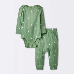 Baby Boys' 2pc Wide Ribbed Top & Bottom Set - Cloud Island™ Green 9 Baby Boys' 2pc Wide Ribbed Top & Bottom Set - Cloud Island™ Green -Cloud Island Shop GUEST e059e468 7aa3 4735 ae1b 2c06e5464345