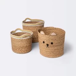 Woven Animal Round Storage Bin - Cloud Island™ Bear -Cloud Island Shop GUEST e0e422f6 d038 4c37 9a71 d530b27548fe