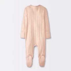 Baby Girls' 3pk Floral Sleep N' Play - Cloud Island™ Peach