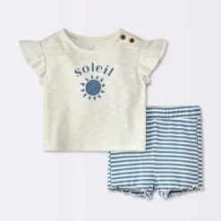 Baby Girls' Soliel Modal T-Shirt & Bike Shorts Set - Cloud Island™ Off-White 9 Baby Girls' Soliel Modal T-Shirt & Bike Shorts Set - Cloud Island™ Off-White -Cloud Island Shop GUEST e7aca8fb 4750 488e 82bd 22553387c555