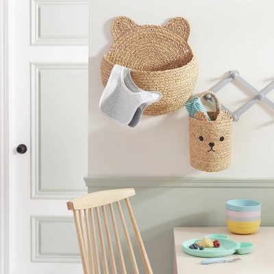 Hanging Wall Storage Basket - Cloud Island™ - Bear 3 Hanging Wall Storage Basket - Cloud Island™ - Bear