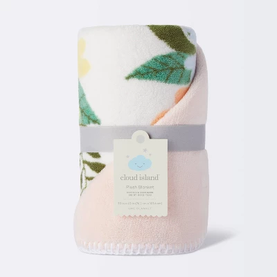 Plush Baby Blanket Floral Meadow - Cloud Island™ 5 Plush Baby Blanket Floral Meadow - Cloud Island™ - Image 3