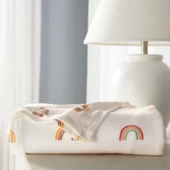 Polyester Rayon Jersey Swaddle - Cloud Island™ Rainbows
