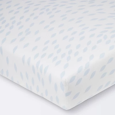 Fitted Crib Sheet - Cloud Island™ School Of Fish Light Blue And White 7 Fitted Crib Sheet - Cloud Island™ School Of Fish Light Blue And White - Image 5