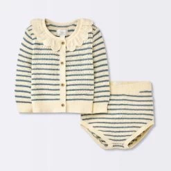 Baby Girls' 2pc Striped Peter Pan Collared Sweater Set - Cloud Island™ Blue 9 Baby Girls' 2pc Striped Peter Pan Collared Sweater Set - Cloud Island™ Blue -Cloud Island Shop GUEST f31252cd 7672 45de ac91 e0463ad826c4