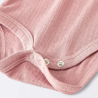 Baby Girls' 2pc Pointelle Set - Cloud Island™ Pink 4 Baby Girls' 2pc Pointelle Set - Cloud Island™ Pink - Image 2