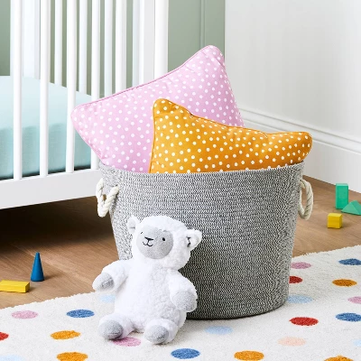 Coiled Rope Storage Bin Large Chevron - Cloud Island™ Gray 3 Coiled Rope Storage Bin Large Chevron - Cloud Island™ Gray